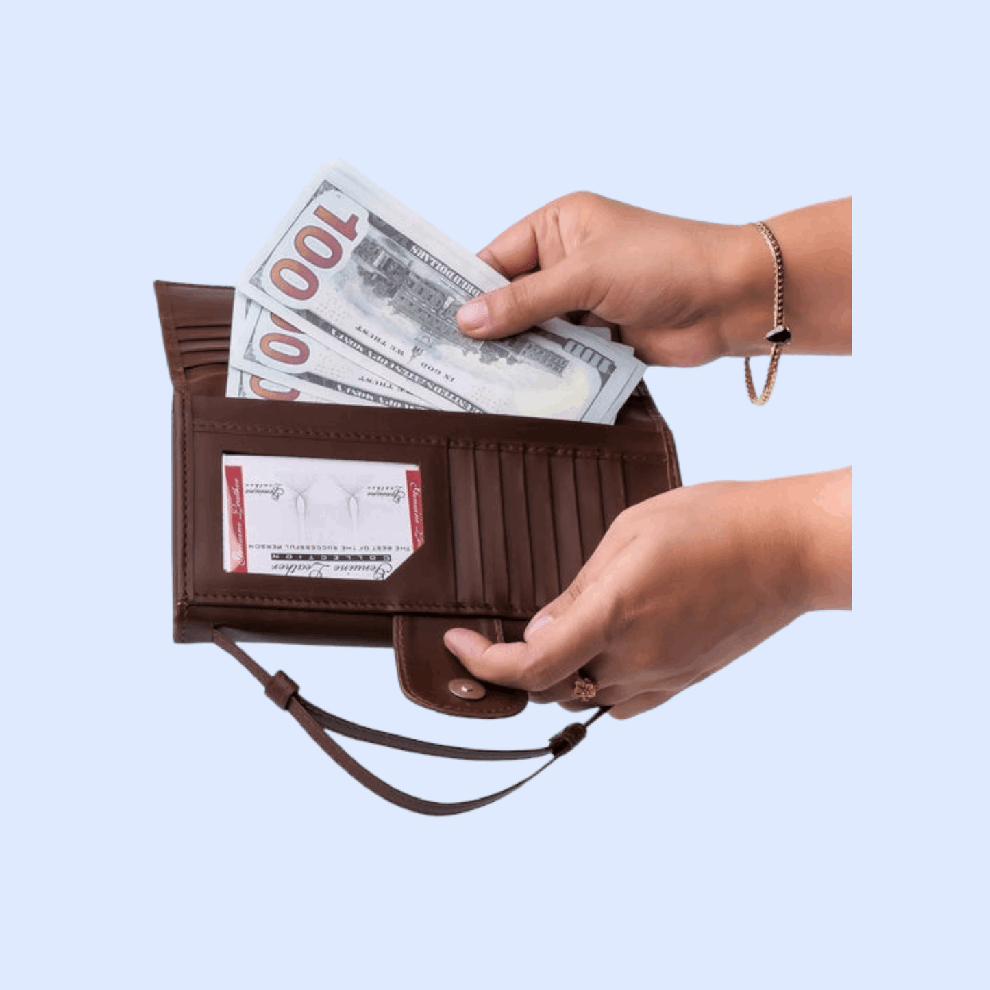 Effortless Elegance Handy leather ladies Clutch - The Premium Skin