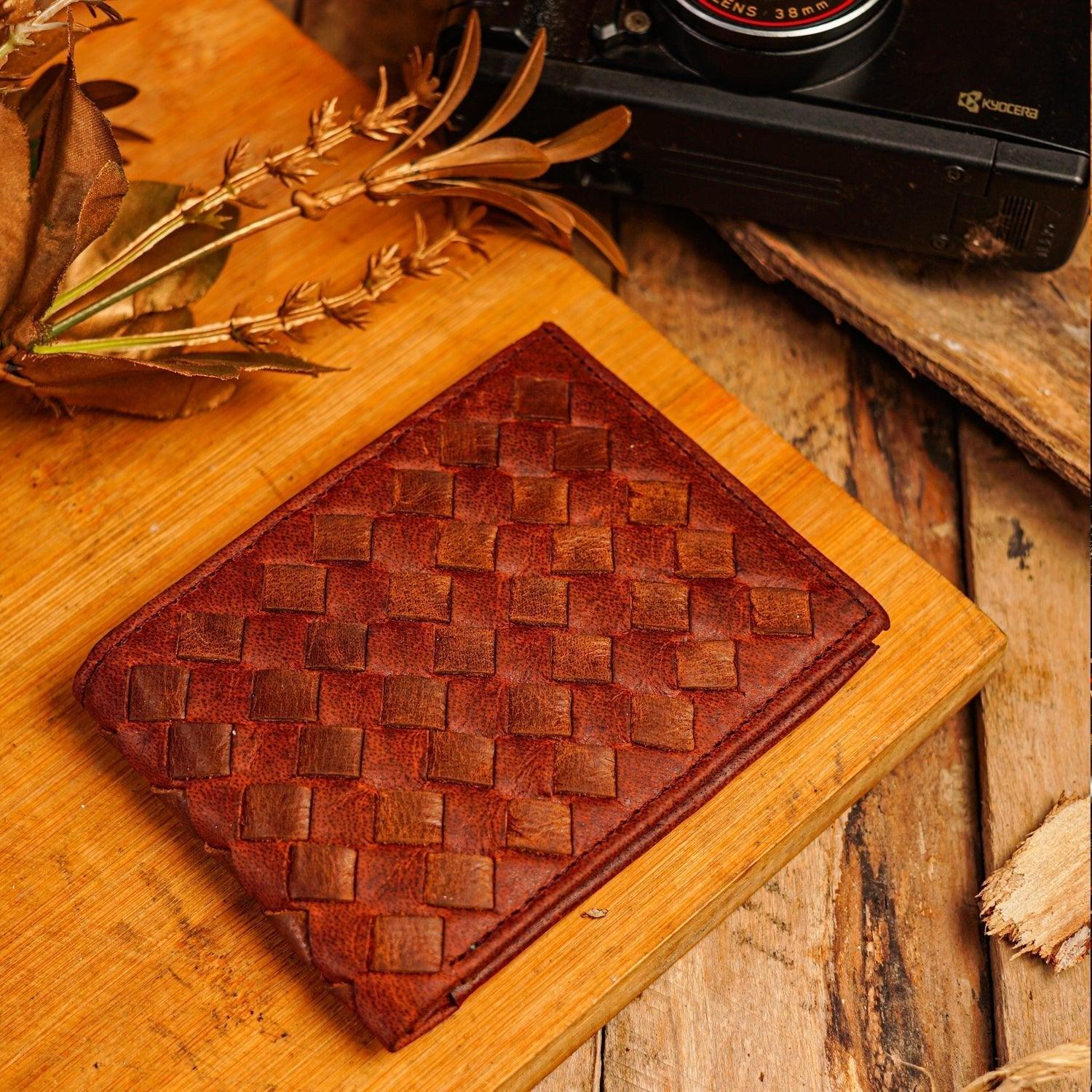 Moscow Handymade Leather Wallet [Brown] - The Premium Skinmens wallet
