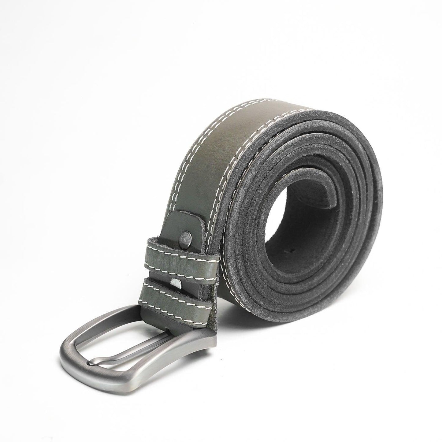 StoneGrey Leather Belt - The Premium Skinbelts